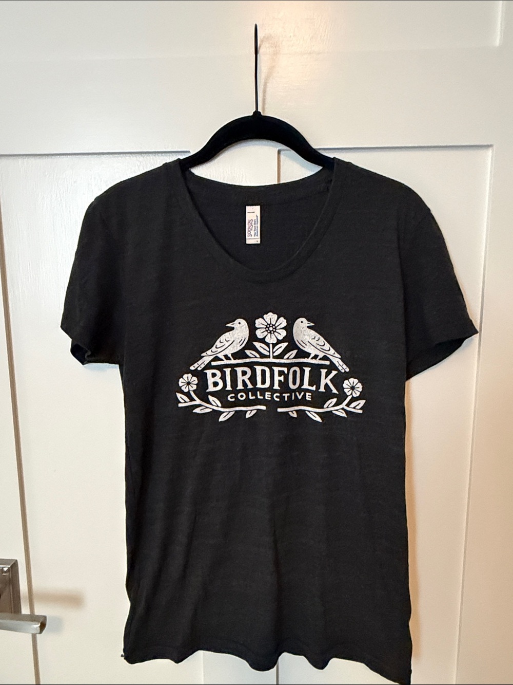 American Apparel Heathered Black Birdfolk Collective T-Shirt